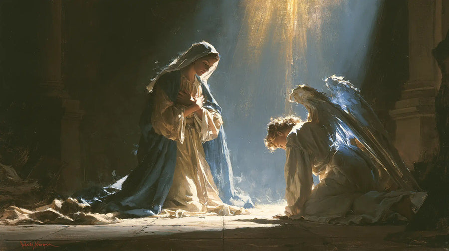 The Annunciation - Divine Light Descending upon Mary · Landscape n° 14