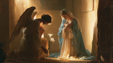 The Annunciation - Mary Kneeling before Gabriel · Landscape n° 4