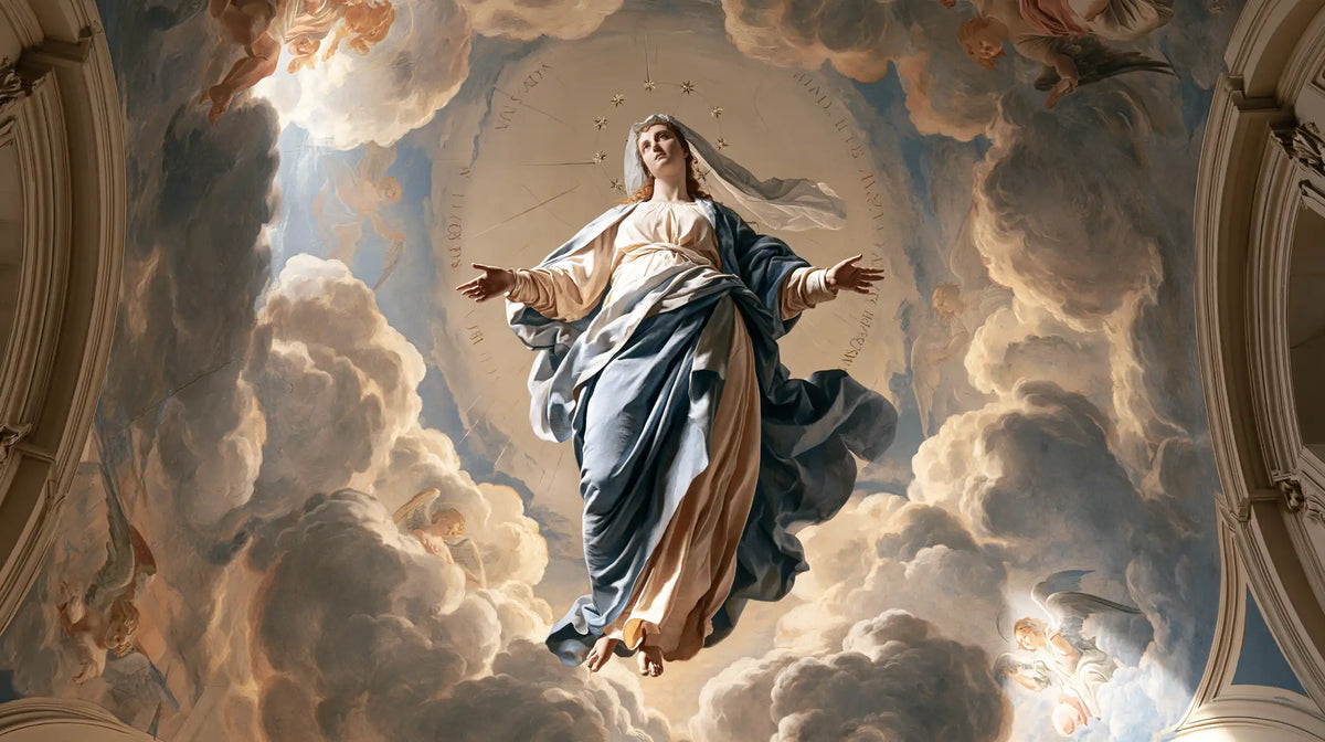 The Assumption of Mary — The Heavenly Oval of Pale Stone