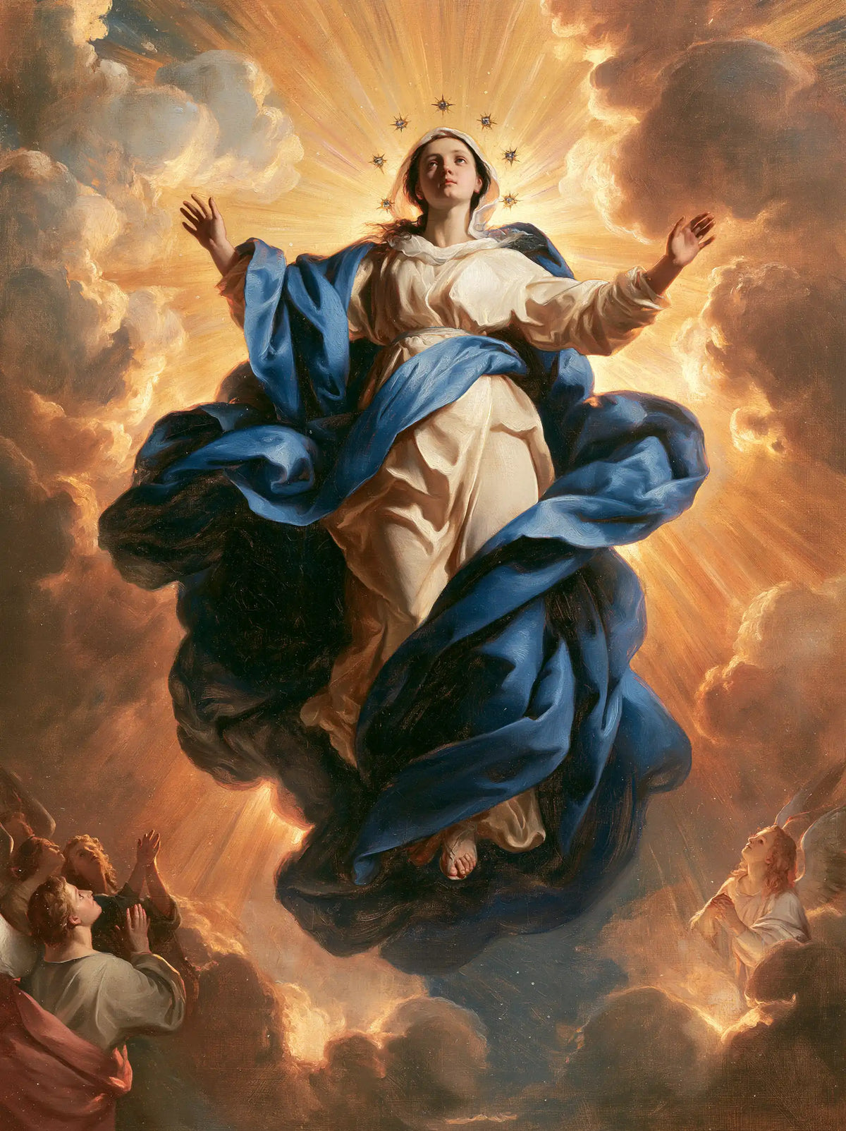 The Assumption of Mary — The Crown at the Heart of the Orange Sky