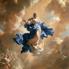 The Assumption of Mary — The Mantle’s Dance in Golden Air