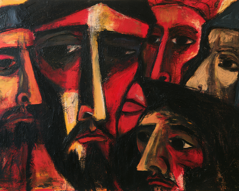 Het verraad van Judas - Expressionistisch · Landschap n° 3 - Christelijke kunst