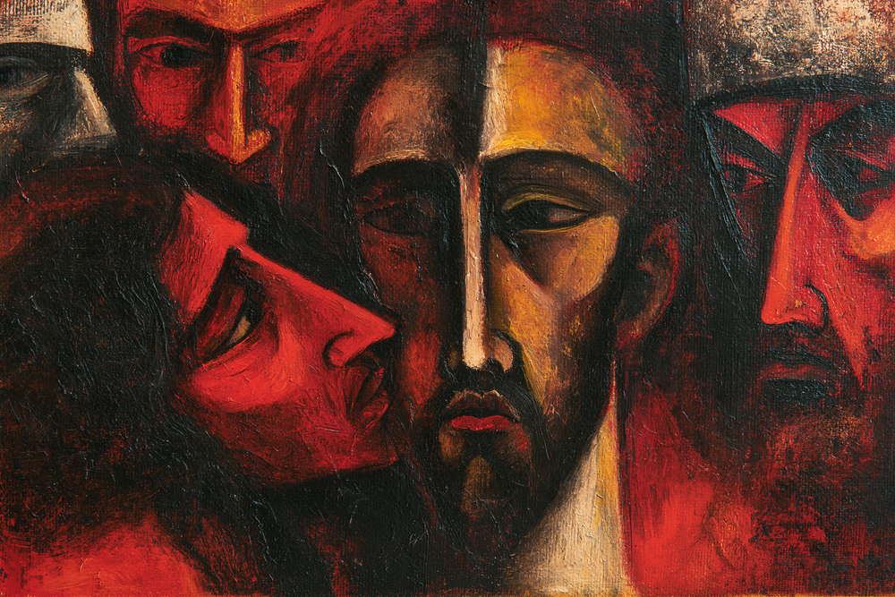 Het verraad van Judas - Expressionistisch · Landschap n° 5 - Christelijke kunst