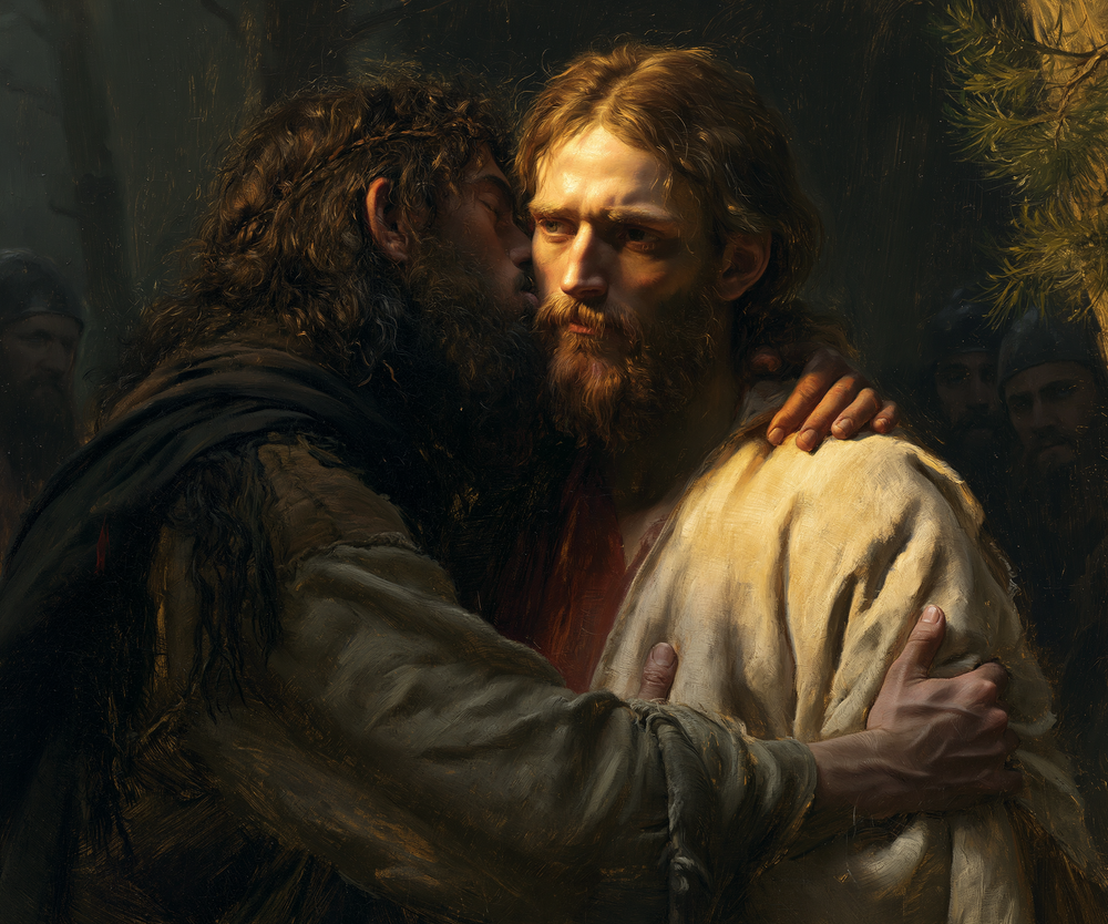 Het verraad van Judas - Goddelijk licht · Landschap n° 2 - Christelijke kunst