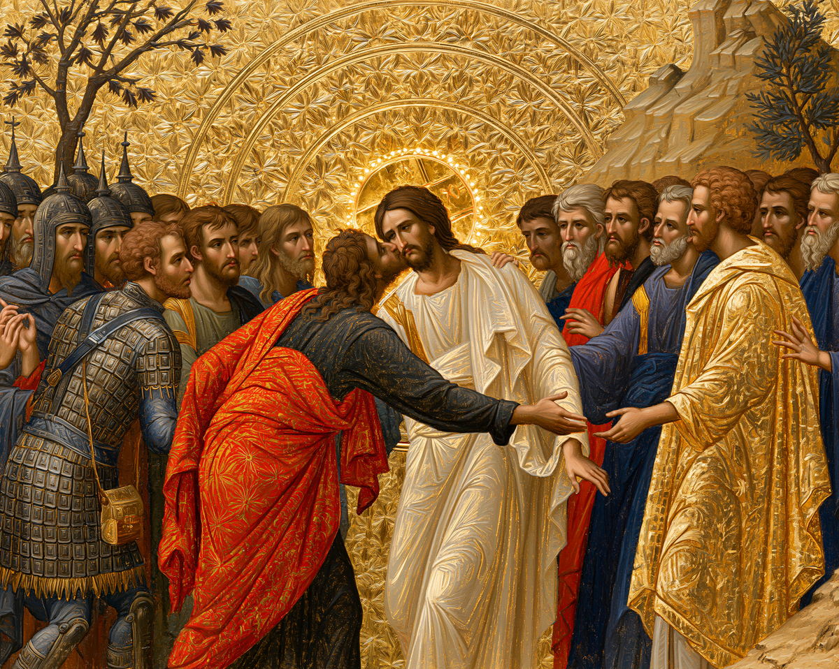 Het verraad van Judas - Heilige Gouden · Landschap n° 2 - Christelijke kunst