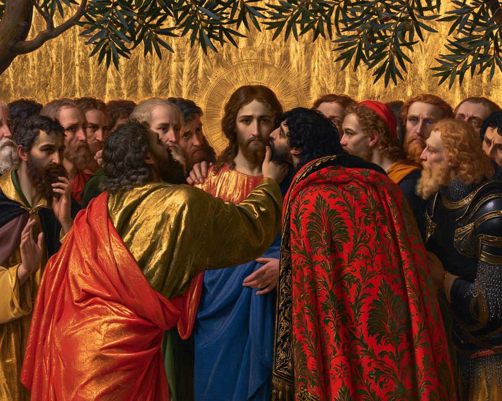 Het verraad van Judas - Heilige Gouden · Landschap n° 3 - Christelijke kunst