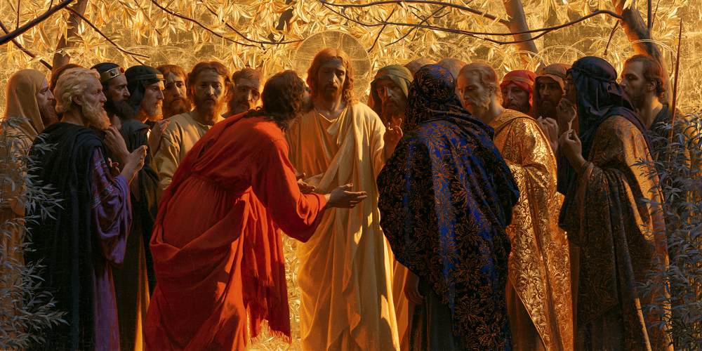 Het verraad van Judas - Heilige Gouden · Landschap n° 8 - Christelijke kunst