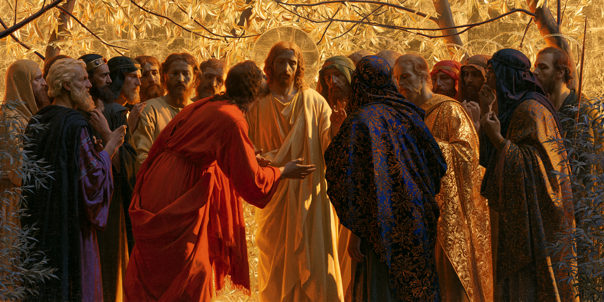 Het verraad van Judas - Heilige Gouden · Landschap n° 8 - Christelijke kunst