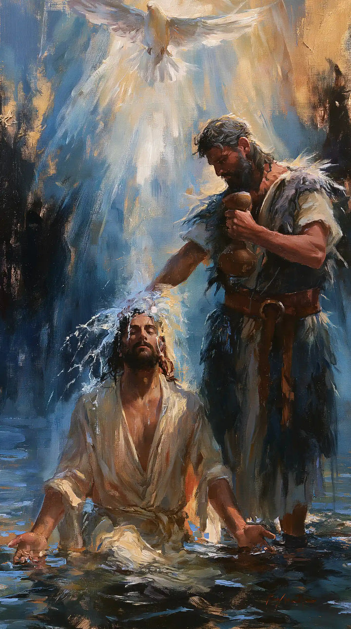 The Baptism of Jesus – Expressionist · Kneeling in the Jordan · Portrait no. 5