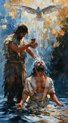 The Baptism of Jesus – Expressionist · Kneeling in the Jordan · Portrait no. 6