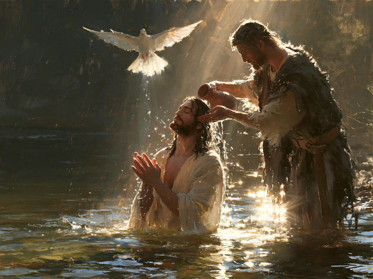The Baptism of Jesus – Impressionist · Kneeling in the Jordan · Landscape no. 2
