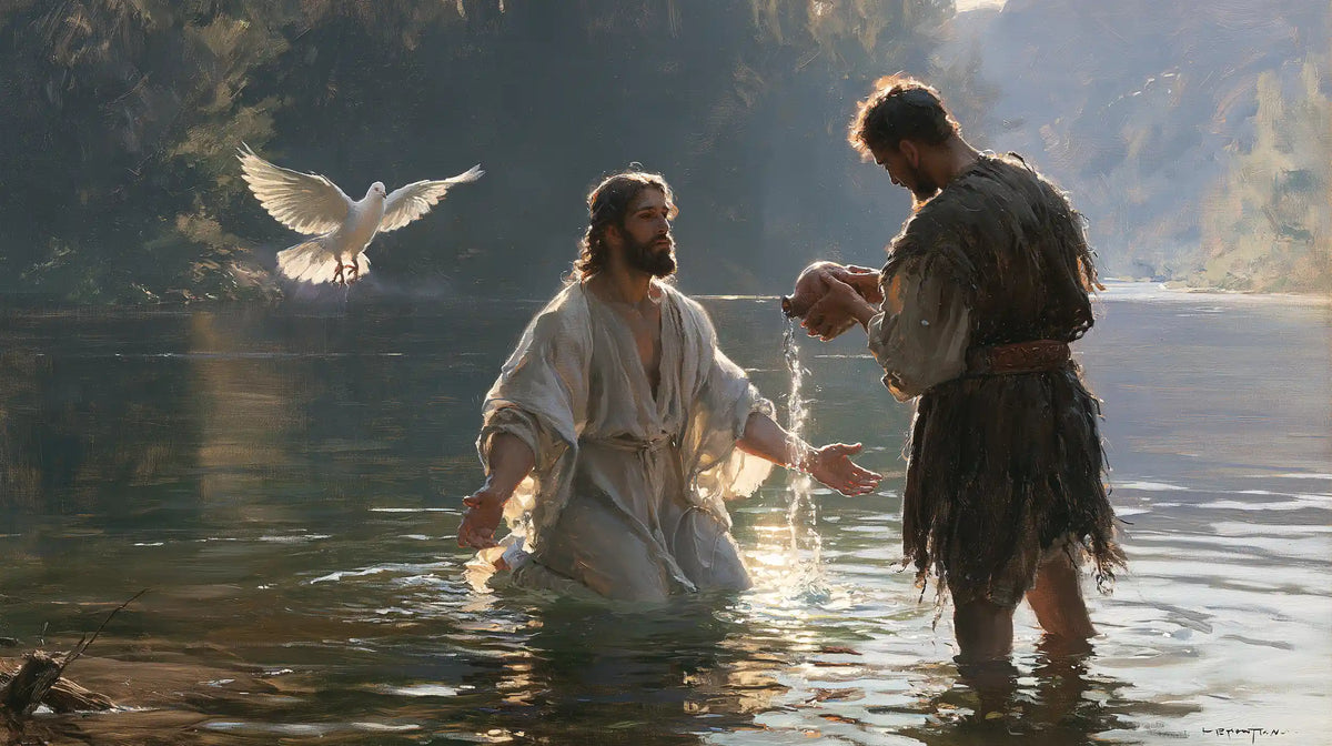 The Baptism of Jesus – Symbolist · Kneeling in the Jordan · Landscape no. 11