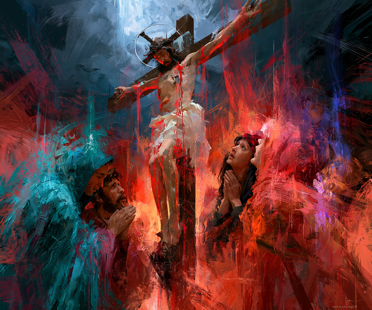 The Crucifixion - Expressionist · Landscape n° 5 — aperçu de la finition sélectionnée