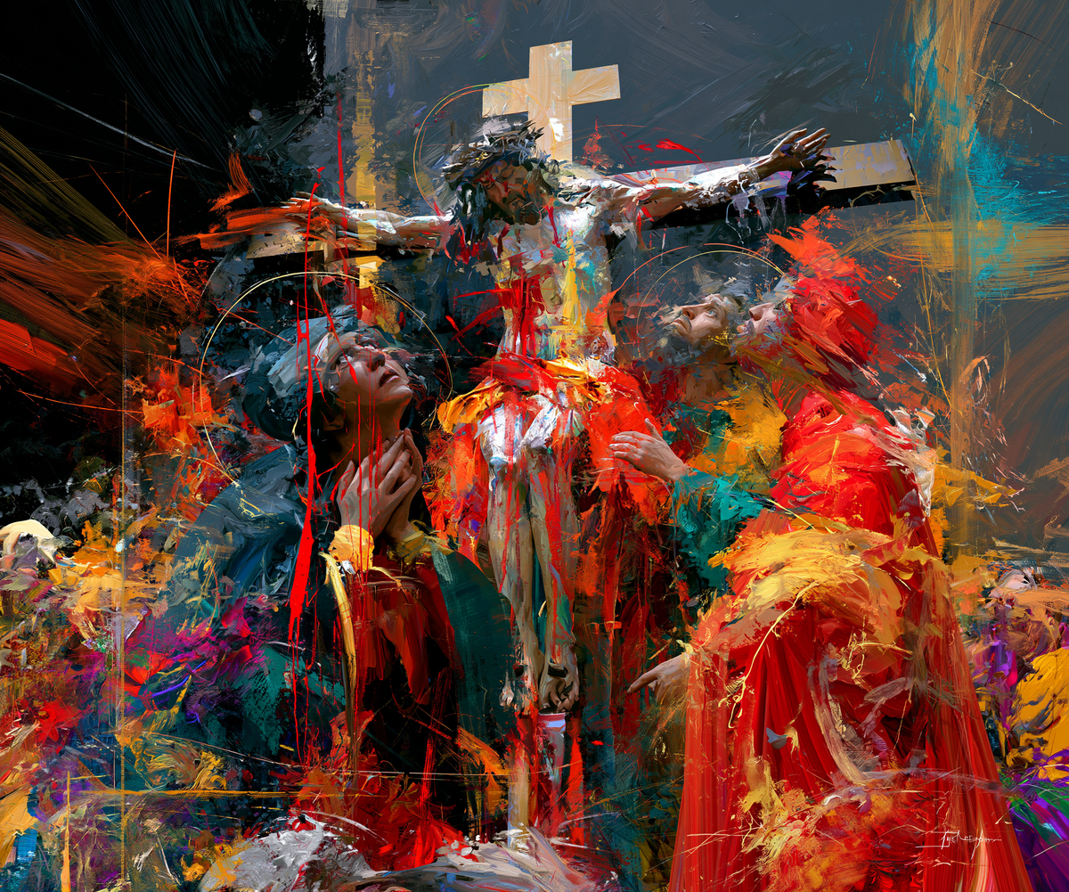 The Crucifixion - Expressionist · Landscape n° 7 — aperçu de la finition sélectionnée