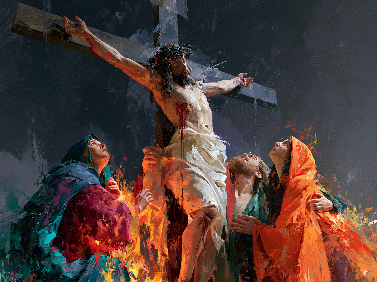 The Crucifixion - Expressionist · Landscape n° 16 — aperçu de la finition sélectionnée