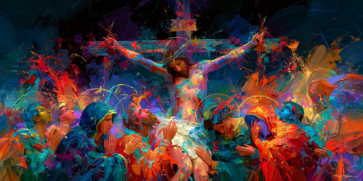 The Crucifixion - Expressionist · Landscape n° 26 — aperçu de la finition sélectionnée