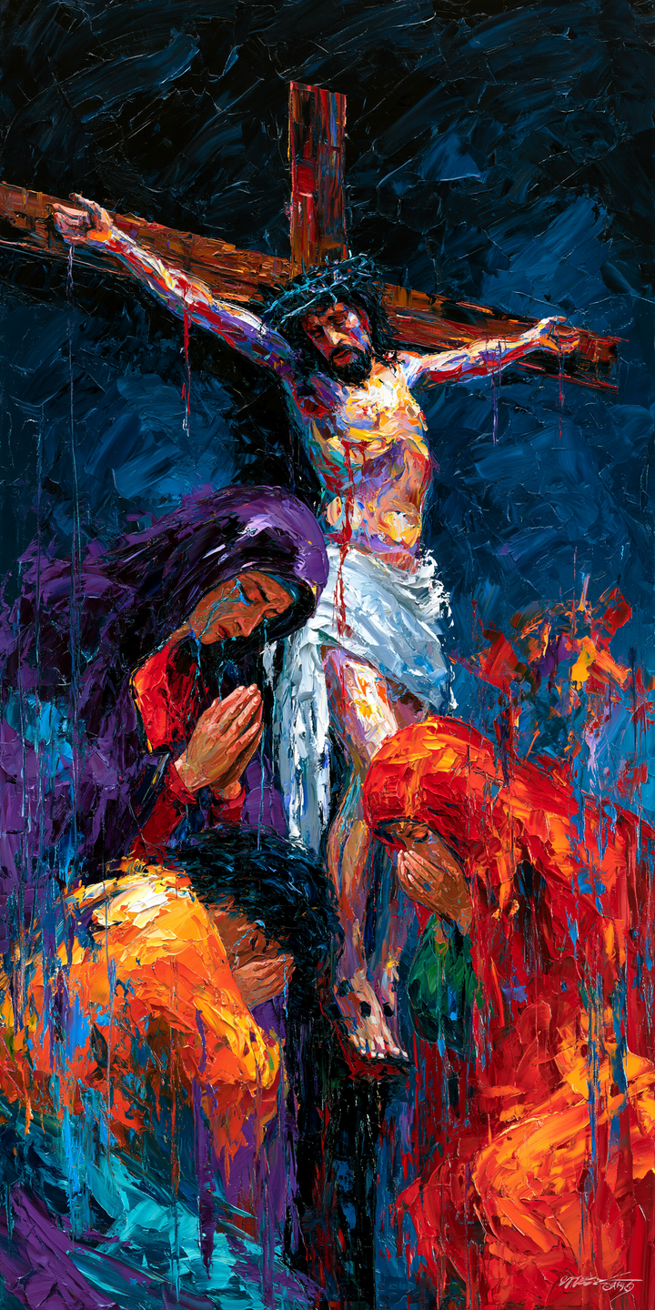 The Crucifixion — Prayer within the Violet Cloak
