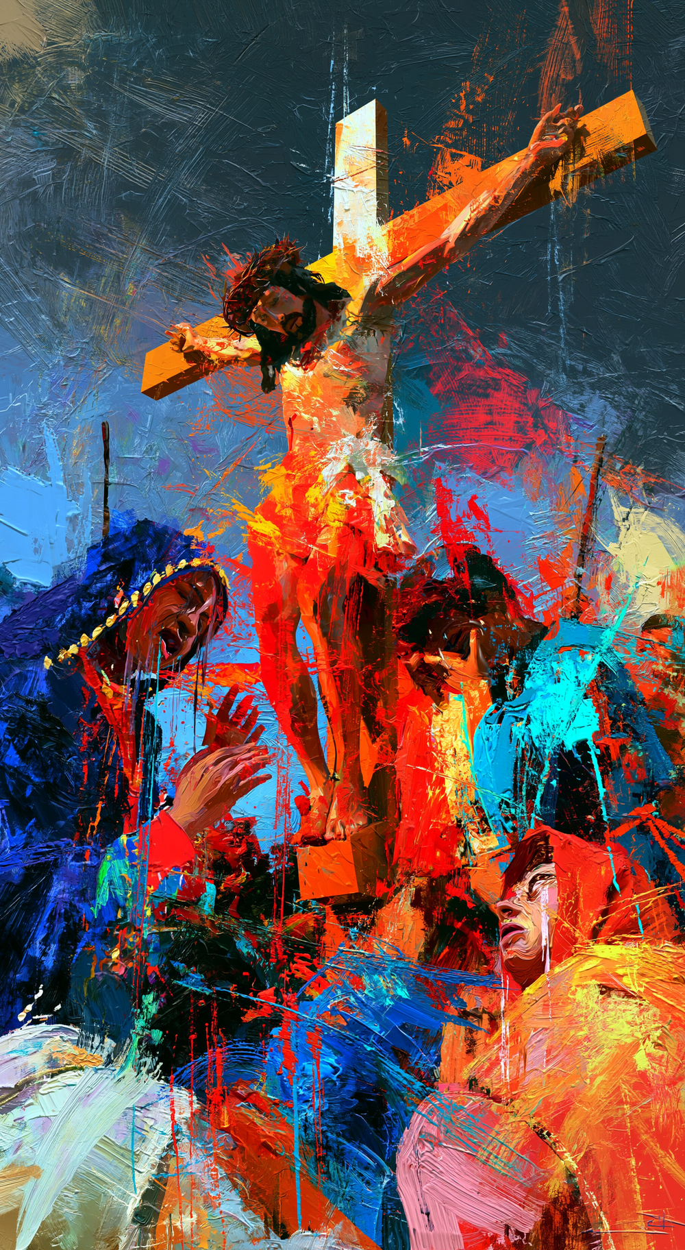 De kruisiging - Expressionistisch · Portret n° 5 - Christelijke kunst