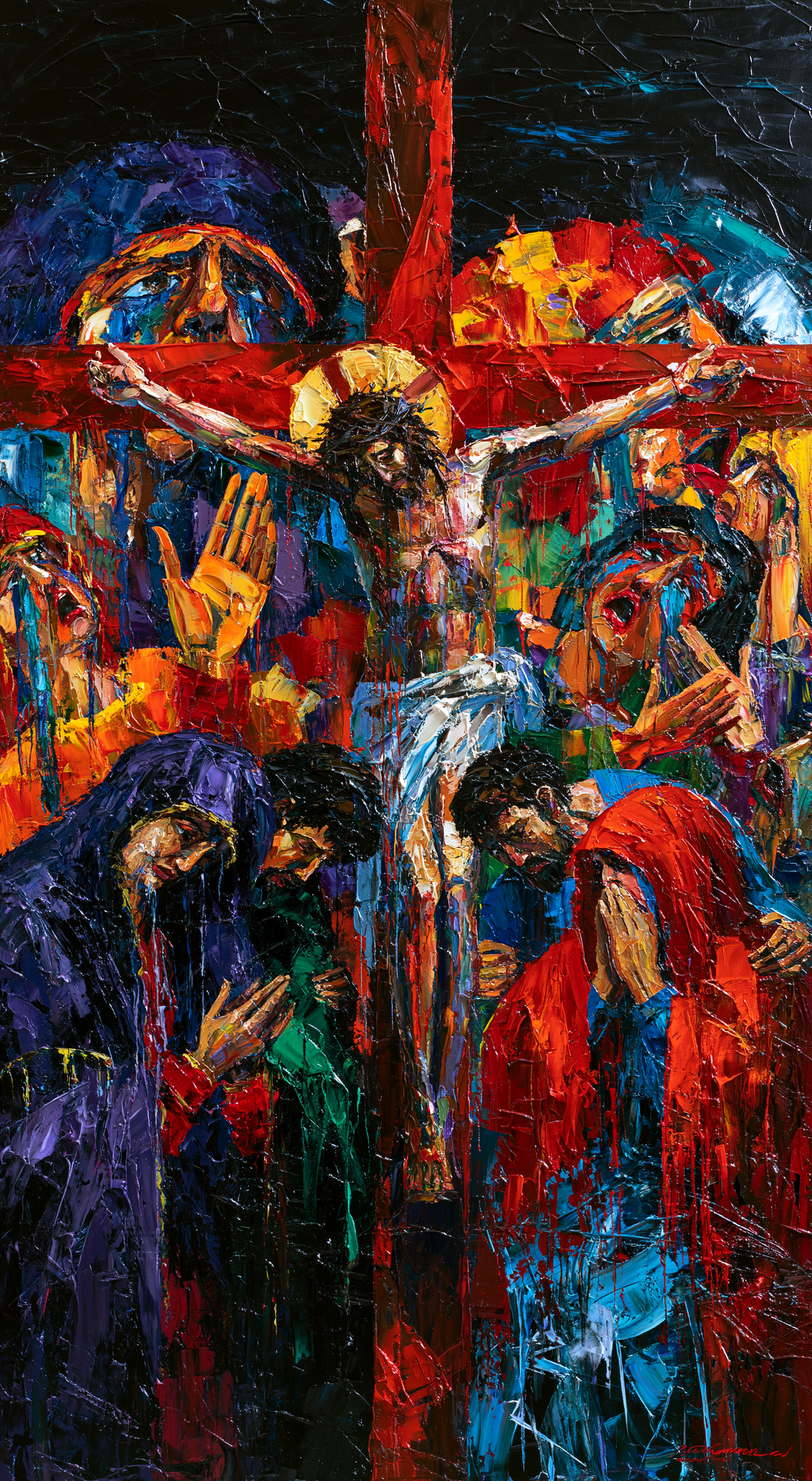 De kruisiging - Expressionistisch · Portret n° 6 - Christelijke kunst