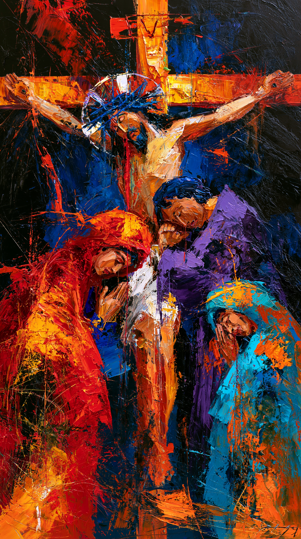De kruisiging - Expressionistisch · Portret n° 9 - Christelijke kunst