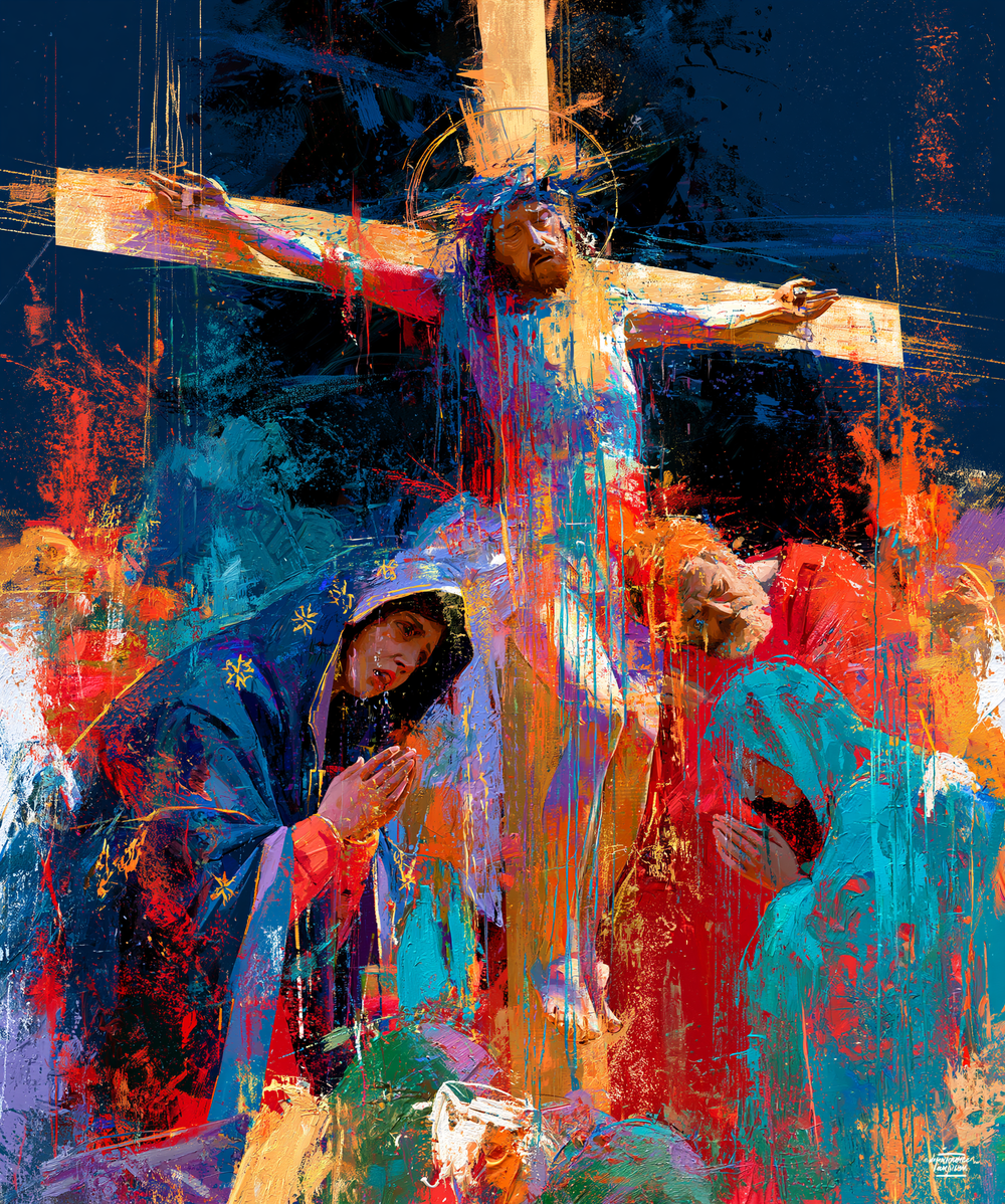 De kruisiging - Expressionistisch · Portret n° 25 - Christelijke kunst