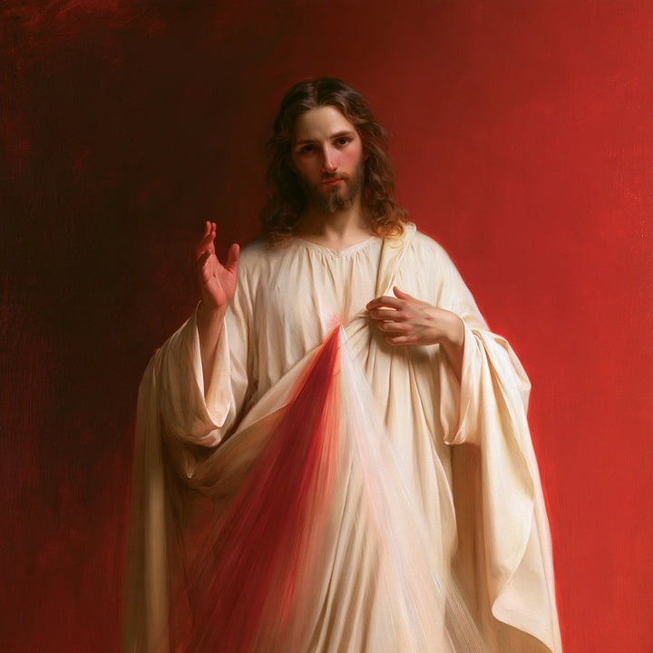 Divine Mercy Jesus – Mercy in the Scarlet Square