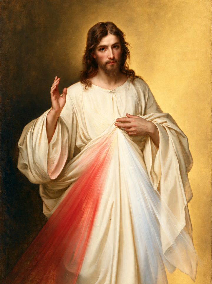 Divine Mercy Jesus – Radiance on Gold