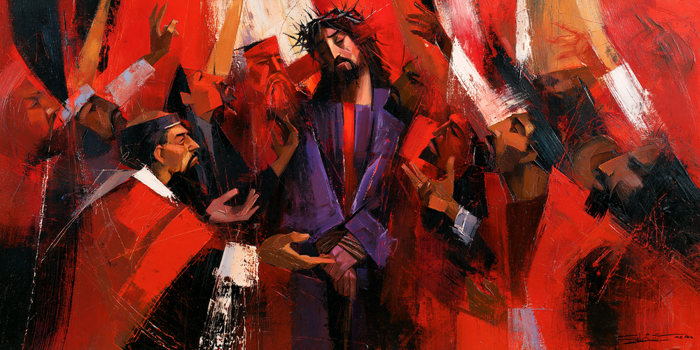 Ecce Homo - Expressionist · Landschap n° 22 - Christelijke kunst