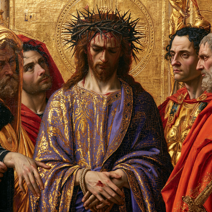 Ecce Homo - Heilig goud · Vierkant n° 2