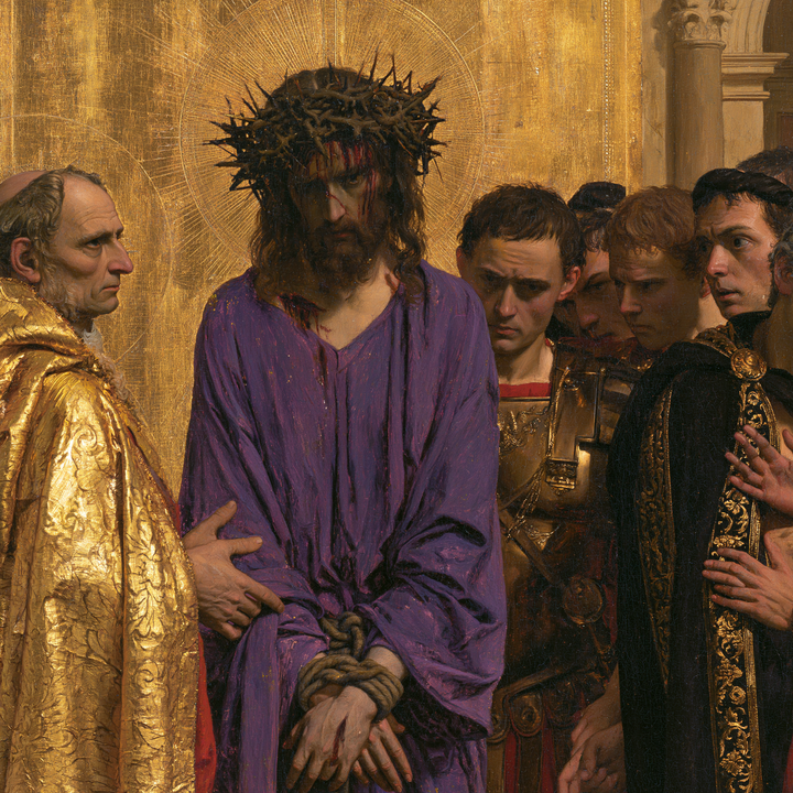 Ecce Homo - Heilig goud · Vierkant n° 4