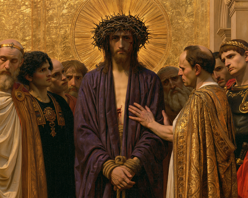 Ecce Homo - Heilig goud · Landschap n° 5 - Christelijke kunst