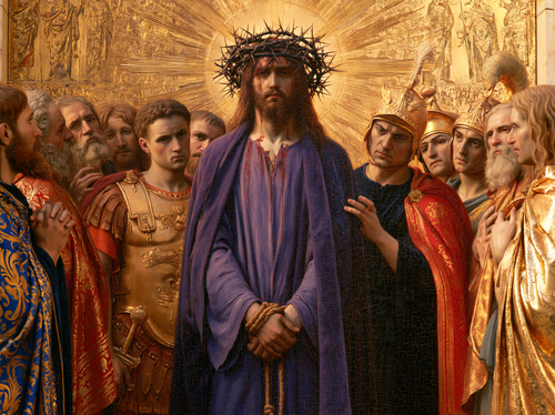 Ecce Homo - Heilig goud · Landschap n° 7 - Christelijke kunst