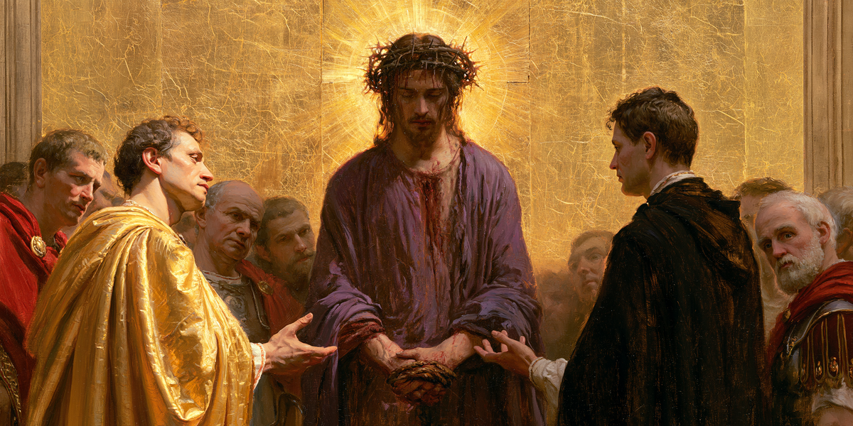 Ecce Homo - Heilig goud · Landschap n° 15 - Christelijke kunst