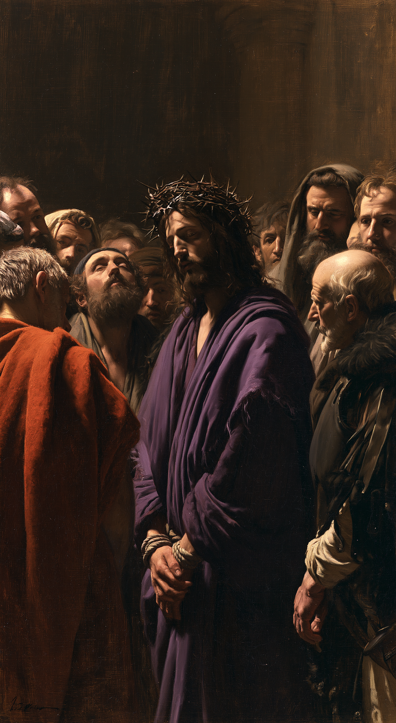 Ecce Homo - Sacred silence · Portrait n° 7 — aperçu de la finition sélectionnée