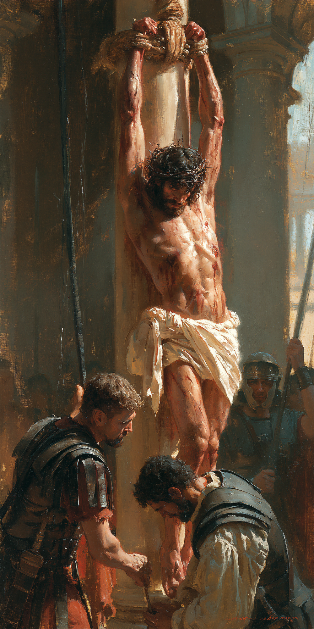 De geseling van Christus - Impressionistisch · Portret n° 3 - Christelijke kunst