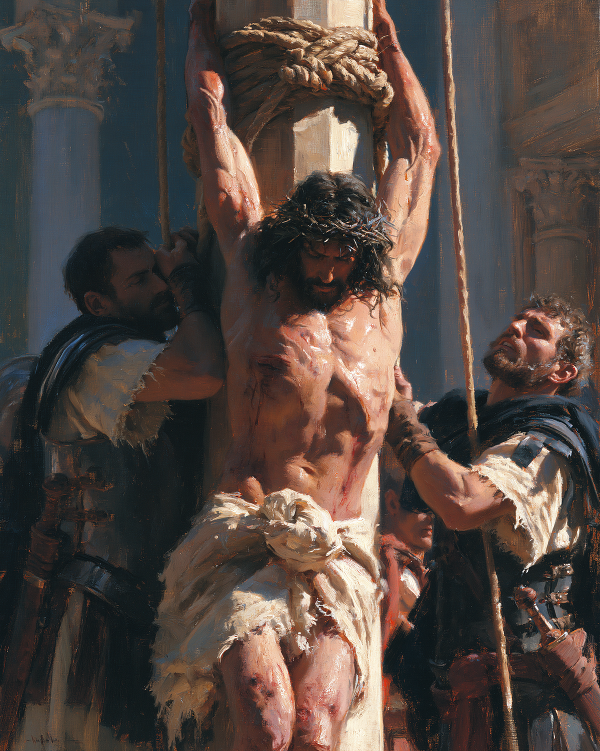 De geseling van Christus - Impressionistisch · Portret n° 13 - Christelijke kunst