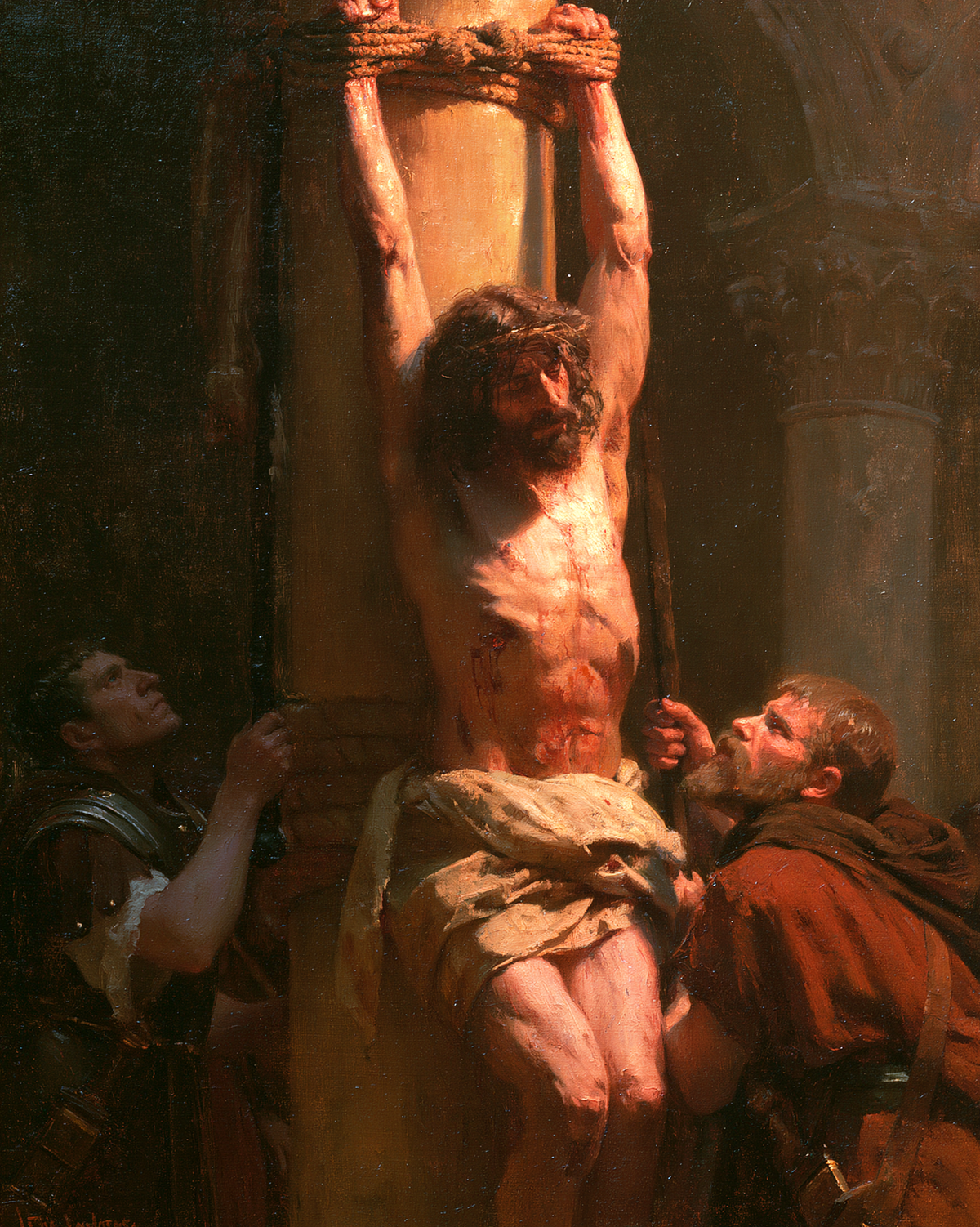 De geseling van Christus - Impressionistisch · Portret n° 14 - Christelijke kunst