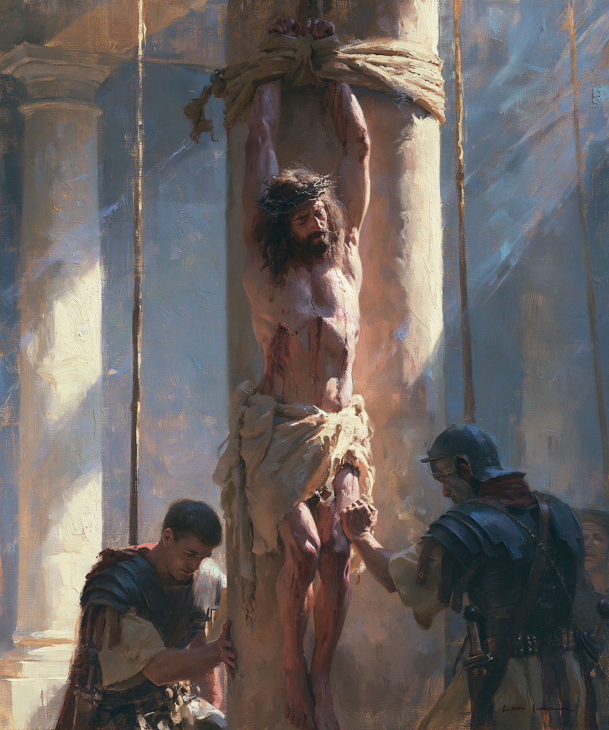 De geseling van Christus - Impressionistisch · Portret n° 15 - Christelijke kunst