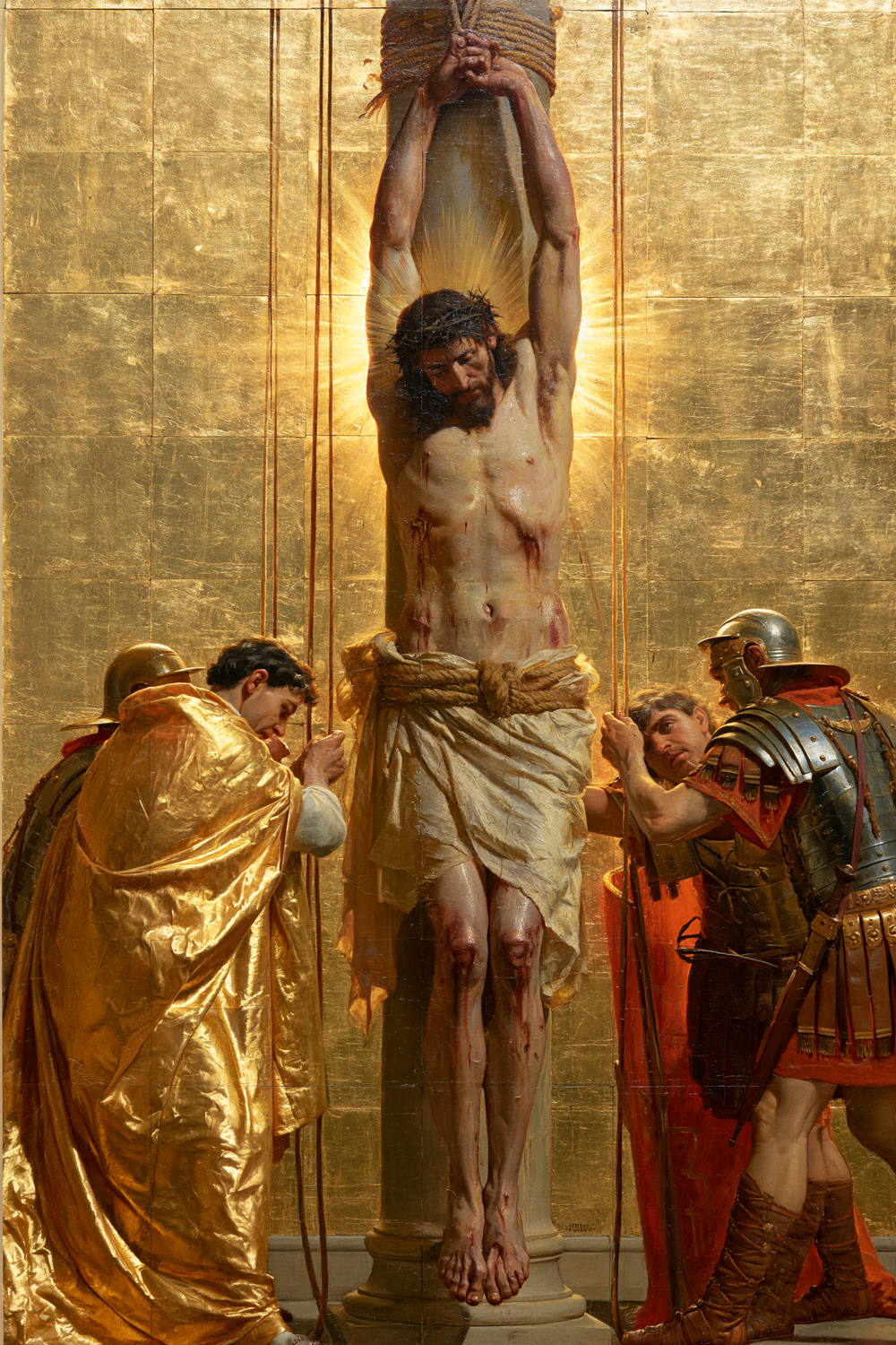 De geseling van Christus - Heilige Gouden · Portret n° 4 - Christelijke kunst