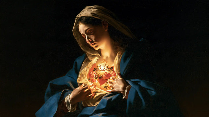 The Immaculate Heart of Mary — The Heart Lighting the Inclined Cheek