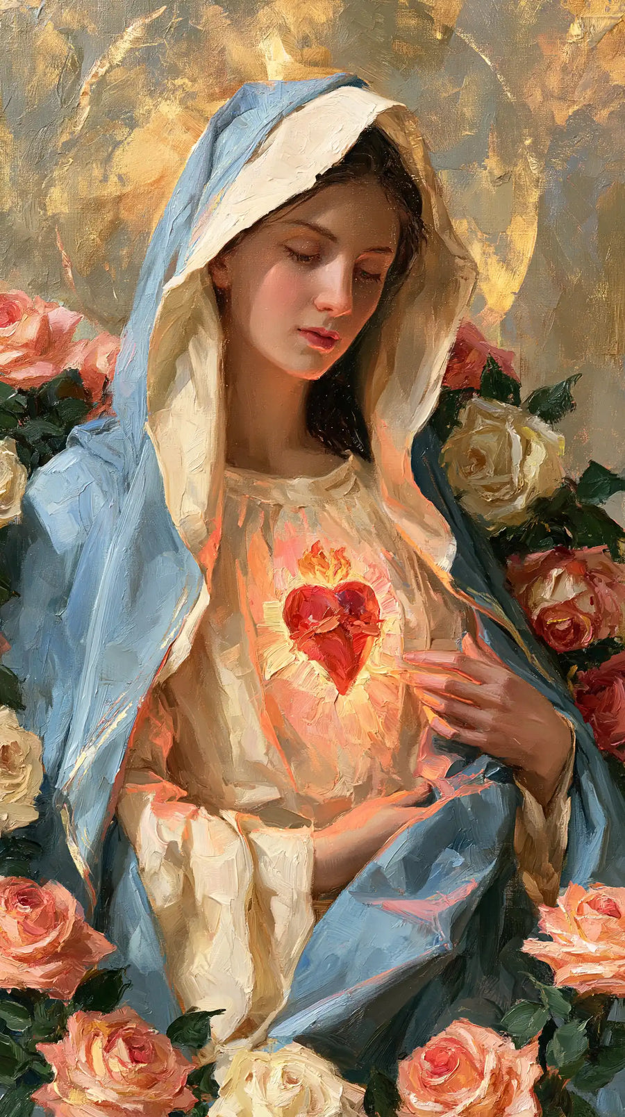 Immaculate Heart of Mary - Impressionist · Portrait n° 7