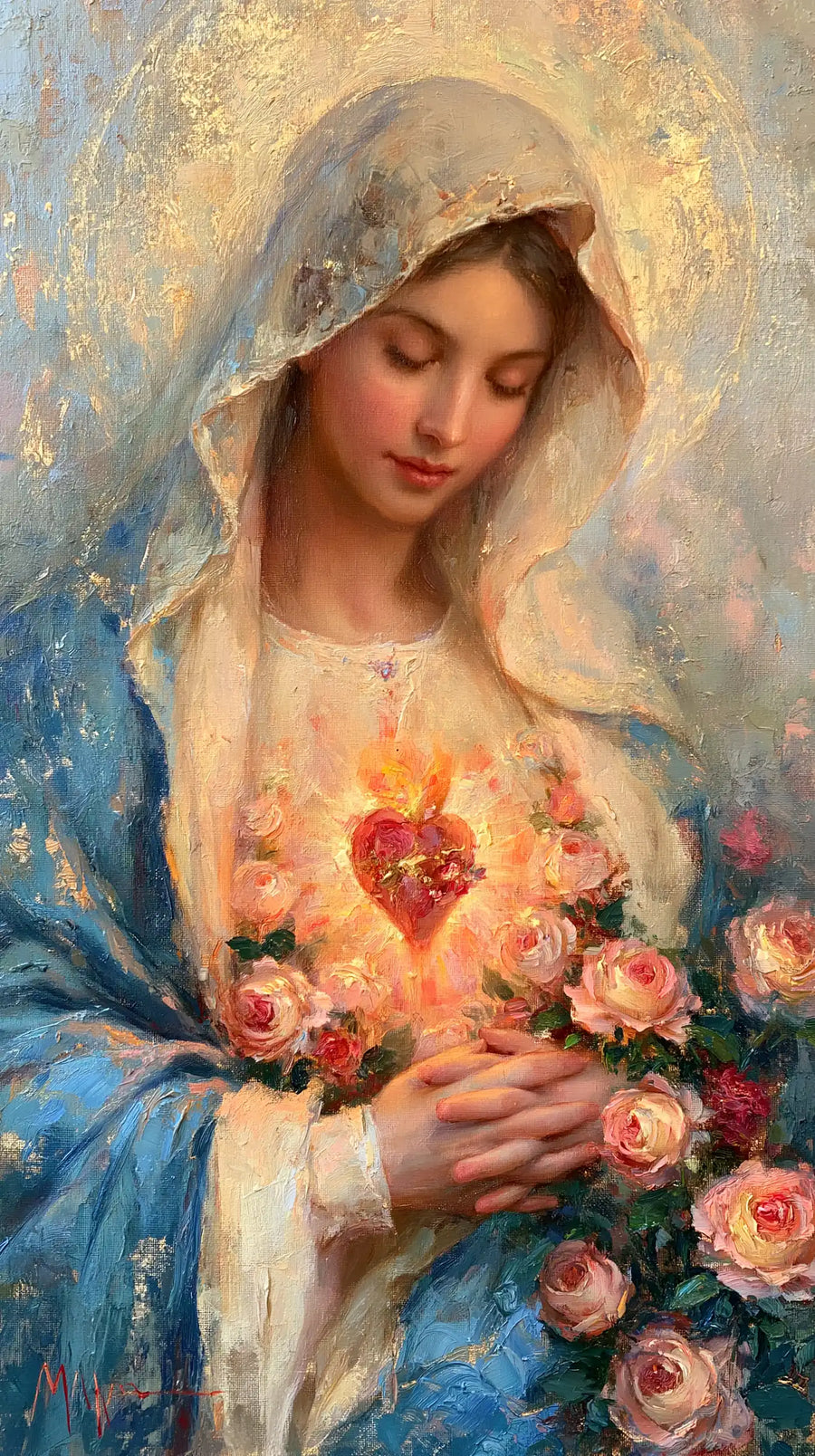 Immaculate Heart of Mary - Impressionist · Portrait n° 8