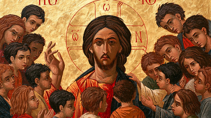 Jesus and the Children - Contemporary Byzantine · Landscape n° 15