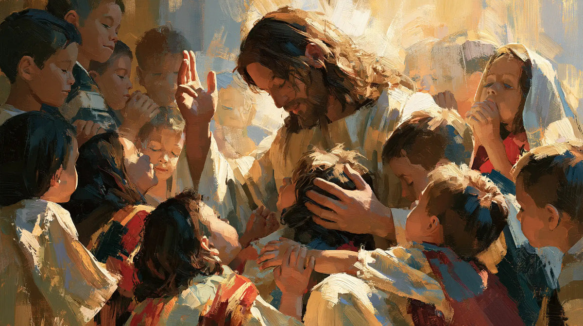Jesus and the Children — The Hand upon the Dark Hair