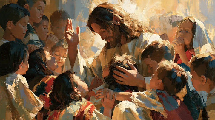 Jesus and the Children — The Hand upon the Dark Hair