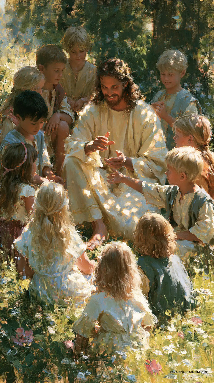 Jesus and the Children - Impressionist · Portrait n° 4