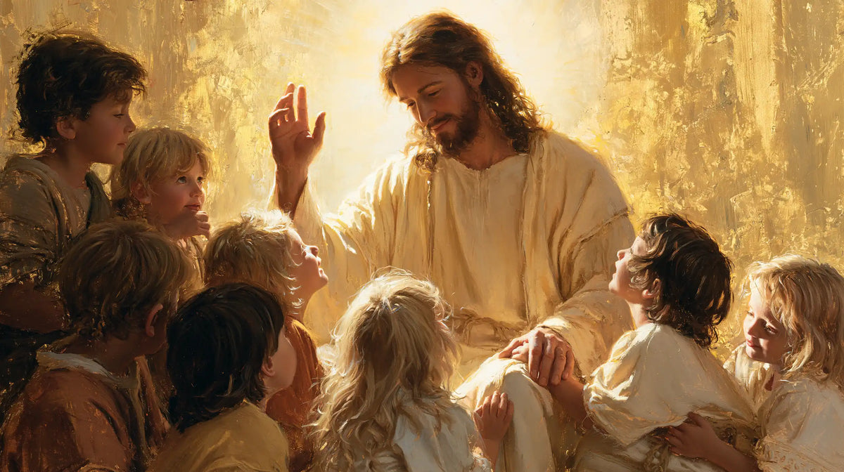 Jesus and the Children — The Blessing upon the Little Shoulder