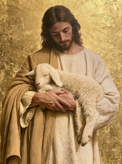 Jesus and the Lamb — The Cradle of Vertical Folds