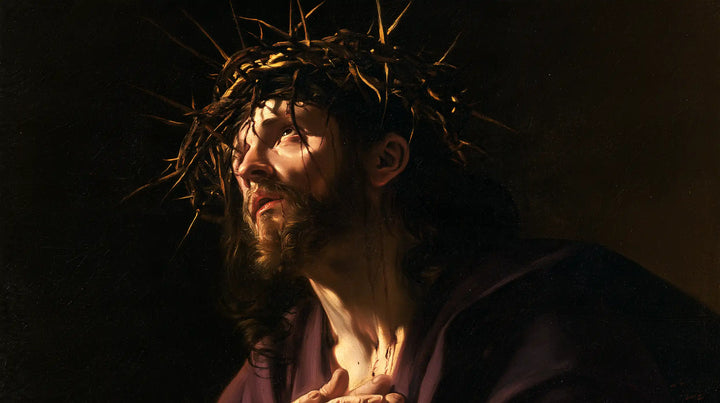 Jesus Crowned with Thorns — The Hand Kept upon the Heart