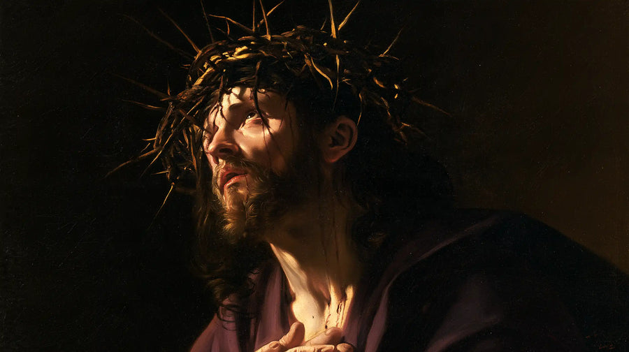 Jesus Crowned with Thorns — The Hand Kept upon the Heart
